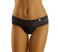 WOLBar Braguita Brasilena con Encaje para Mujeres Diamond 3519, Negro,L