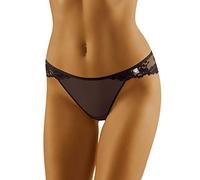 WOLBar Braguita con Encaje para Mujeres Diamond 3518, Negro,XL