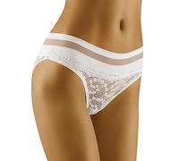 WOLBar Braguita con Encaje para Mujeres WB404, Blanco,L