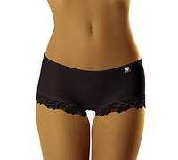 WOLBar Braguita Tipo Shorts con Encaje para Mujeres Diamond 3504, Negro,S