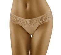 WOLBar Elegante Tanga De Microfibra WB09, Beige,M