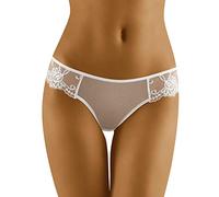 WOLBar Tanga De Encaje para Mujeres WB26, Blanco,L