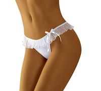 WOLBar Tanga para Mujer WB121, Blanco,S