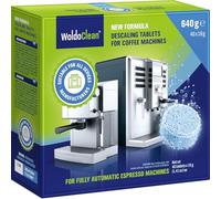 WoldoClean Pastillas Descalcificadoras Cafetera - 40 Tabletas de 16 g | Descalcificador antical, compatible con DeLonghi, Dolce Gusto, Krups