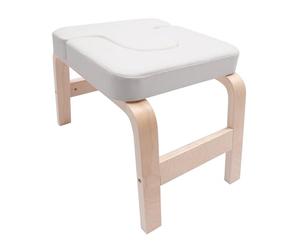 WOLEGM Banco de yoga de inversión, 200 kg, capacidad de carga para el gimnasio familiar, entrenador de pie con marco de madera y acolchado de poliuretano, taburete de yoga para entrenamiento de fuerza