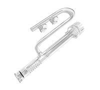 WOLEGM Espumador de superficie de cristal para acuarios de 17 mm para tubería de agua de 16 mm, juego de pipa de lirio de cristal acuático, superficie de agua, para acuarios