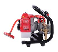 WOLEGM Pulverizador de alta presión de 2 tiempos, 26 CC, dispositivo de arranque manual, 8500 rpm, con manguera de alta presión de 1,2 m y pistola pulverizadora para pulverización de campo y
