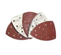 woleyuu 20 hojas de lija triangulares con 11 agujeros for ratón, discos de lija orbital for lijadora.