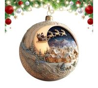 Wolf Acrylic Snow Globe, Santa Claus 2D Decoration, Holiday Centerpiece | Wolf Acrylic Snow Globe, Santa Claus 2D Decor delivers seasonal joy, decorative appeal, and consistent Balance