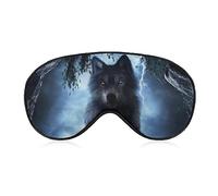 Wolf Alone Stormy Sky - Antifaz para dormir para hombres, mujeres, adolescentes, niños, noche de sueño, sombra de ojos, cubierta cómoda para viajes, yoga, siesta