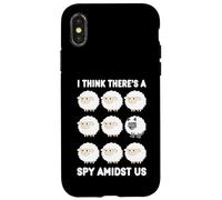 Wolf Among Sheep Funny Herd Creo que hay un espía en medio de nosotros Carcasa para iPhone X/XS