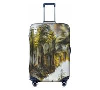 Wolf and Forest Shadow - Fundas protectoras para equipaje, a prueba de polvo, elásticas, para viajes, se adapta a equipaje de 18 a 32 pulgadas, multicolor, L(25"-28" Suitcase)