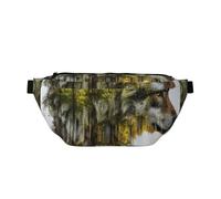 Wolf and Forest Shadow - Mochila bandolera bandolera para viajes, senderismo, para mujeres y hombres, multicolor, Talla única, Mochila de senderismo