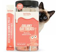 Wolf Belly - Snack Líquido Gatos de Salmón y Pollo (40 uds. x 15g)