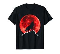 Wolf Blood Moon Lunar Eclipse for Astronomy Fans & Halloween Camiseta