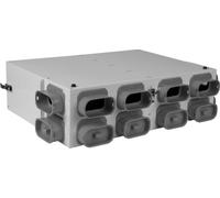 Wolf Caja de distribución de aire DN125 para CWL-F-150, 6 tomas 50x100 con 3 tapas para conducto - 2577430
