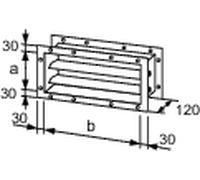 Wolf Compuerta de lamas K2 para conducto para TLHD 63, 245x700mm, galvanizado - 2575269