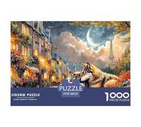 Wolf Couple in París Juego Familiar Multicolor Un Puzzle para Crear Momentos Únicos Original, Adultos Y Niños Desde 14 Años 38x26cm/1000pcs