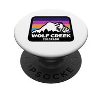 Wolf Creek Ski Area Colorado Esquí Snowboard Viaje Familiar PopSockets PopGrip Adhesivo