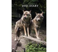 Wolf Diary 2025: Week to view, 6 x 9 inch, Perfect gift for women, men, and wolf lovers