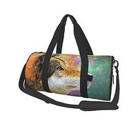 Wolf Digital Art and Painting Bolsas de Viaje para Gimnasio, Equipaje Deportivo, Bolsa de Viaje Grande, Bolsas de Fin de Semana para Hombre y Mujer