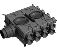 Wolf Distribuidor de aire DN125-180 16 salidas DN75 con 8 tapas ciegas - 2577596