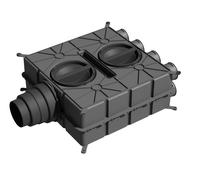 Wolf Distribuidor de aire DN125-180 con 8 salidas DN75 y 4 tapas de cierre - 2577595