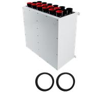 Wolf Distribuidor de aire DN160 para CWL-F-300 2x9 bocas DN75/63 con 5 tapones para tubo - 2577607