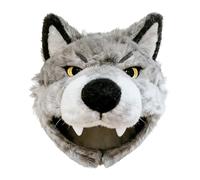 Wolf Dog Hat, Soft Funny Prop, 10 x 9 pulgadas Disfraz Hat with Plush Característica, Party Gadget for Playful Design, Animal Accessory, Dress-Up Tool for Children Teens Dog as The Star of The Show
