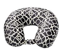 Wolf Essentials Feather Soft Microfiber Neck Pillow Almohada de Microfibra Suave para el Cuello, Enrejado de carbón, Adulto