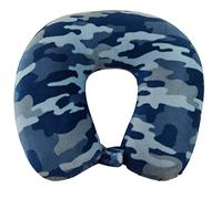 Wolf Essentials World'S Best Feather - Almohada de Cuello de Microfibra Suave, Camuflaje Azul