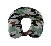 Wolf Essentials World'S Best Feather - Almohada de Cuello de Microfibra Suave, Camuflaje Verde