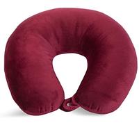 Wolf Essentials World'S Best Feather - Almohada de Cuello de Microfibra Suave, Color Burdeos