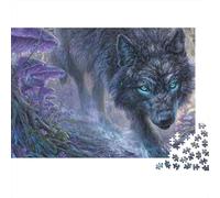 Wolf Fantasy Art Print Rompecabezas Imposible,desafío for Adults Entretenimiento Creativo 1000 Piezas Obra De Arte De Juego De para Adultos, Regalos A Partir De 14 Años 38x26cm/1000pcs