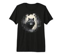 Wolf Forest Nature Camiseta Premium