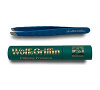 Wolf & Griffin Mini pinzas, pinzas profesionales para cejas para hombres y mujeres, perfectas para depilación facial, acero inoxidable