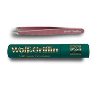Wolf & Griffin Mini pinzas, pinzas profesionales para cejas para hombres y mujeres, perfectas para depilación facial, acero inoxidable