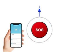 Wolf Guard Botón de emergencia SOS inteligente WiFi de Tuya, botón de llamada antipánico inalámbrico, alarma personal para ancianos pacientes discapacitados y niños discapacitados