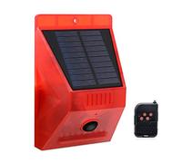 Wolf Guard HT-07 PIR detección de Movimiento, Sistema de Alarma de para Exteriores con energía Solar, 129 db de Sonido, IP65 Impermeable, para casa, Granja, Granero, Villa