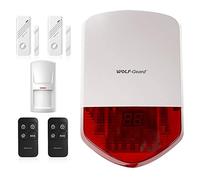 Wolf Guard LB-01A Independiente de 110 dB Sirena básicas de Seguridad antirrobo Sistema de Alarma para Carport/construcción Sitio/Porche