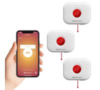 Wolf Guard TUYA - Botón de emergencia SOS WiFi con cable de tracción, para amigo anciano discapacitado niño, sistema de alarma sanitaria Smartlife APP recordatorio remoto (estilo cordón (juego de 3)
