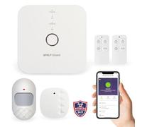 Wolf-Guard WM4N - Sistema de alarma inteligente 4G WiFi con central de alarma, compatible con Tuya Smartlife App, sensor de puerta/ventana y sensor de movimiento incluidos, control remoto, kit de