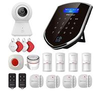 Wolf Guard WT4R Sistema de Alarma doméstica inalámbrica, Kit de Alarma WiFi/gsm 4G cámara de vigilancia 1080p, Compatible con Alexa Google Home