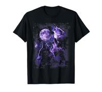 Wolf Howling At The Moon Camiseta Wildlife Wolves Lovers Hombres Camiseta