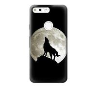 Wolf Howling at The Moon Funda Carcasa Case para Google Pixel