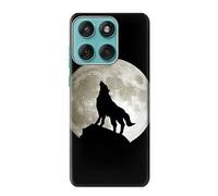 Wolf Howling at The Moon Funda Carcasa Case para Motorola Edge 60 Fusion