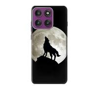 Wolf Howling at The Moon Funda Carcasa Case para Motorola Edge 60 Pro