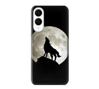 Wolf Howling at The Moon Funda Carcasa Case para Samsung Galaxy S25 Edge