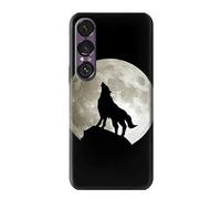 Wolf Howling at The Moon Funda Carcasa Case para Sony Xperia 1 VII