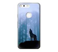Wolf Howling in Forest Funda Carcasa Case para Google Pixel
